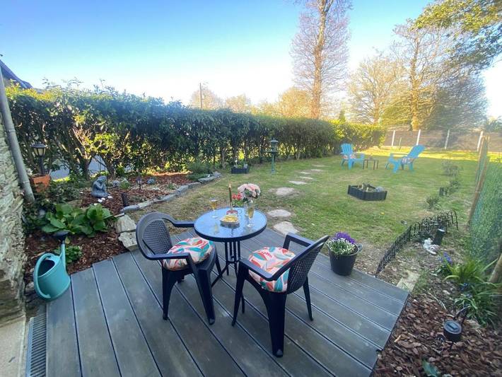 Maison de vacances pour 3 personnes, avec vue ainsi que jardin et terrasse, animaux acceptés