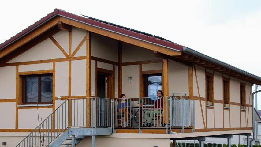 Ferienwohnung für 4 Personen, mit Balkon und Ausblick