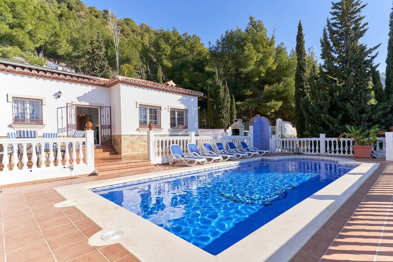Villa for 6 personer med have in Frigiliana, Cordillera Penibética