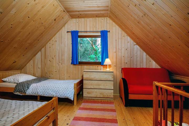 Domek letniskowy dla 4 osób, z ogród, zwierzęta dozwolone na Kaszuby