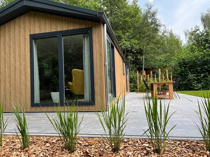 Ferienhaus für 4 Personen, mit Terrasse und Garten sowie Ausblick