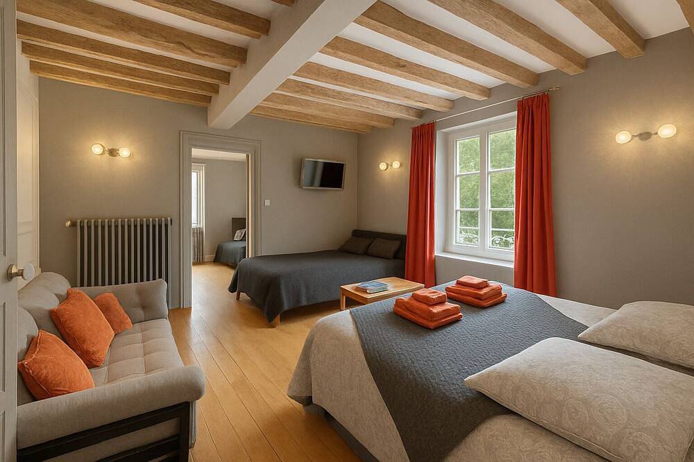 Ganze Wohnung, Apartment-Komfort-Nasszelle-Gartenblick-3 étoiles in Chartres, Chartres und Umgebung