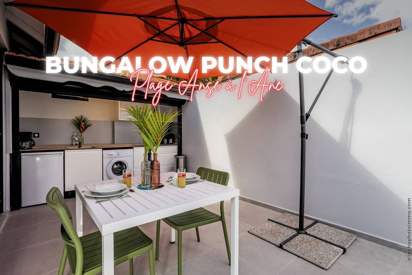 Estudio entero, Bungalow Punchcoco - Beachfront in Les Trois-Îlets, Martinica