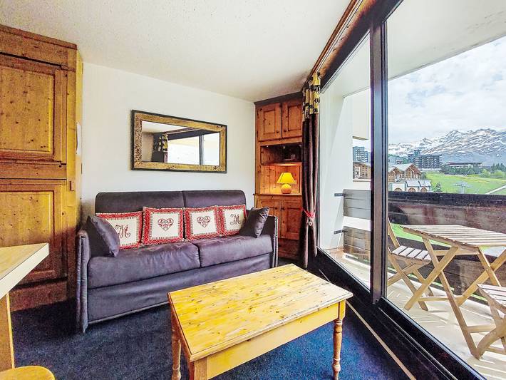 Vakantiewoning voor 3 personen, met balkon in Saint-Martin-de-Belleville