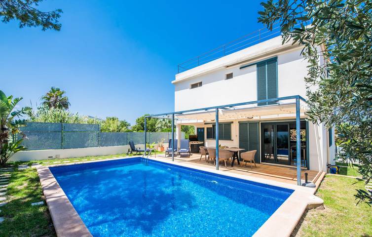 Apartment mit Meerblick, Pool und Terrasse | 700m zum Strand in Colònia de Sant Pere, Artà