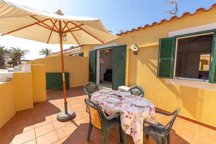 Apartment in 'Las Siete Palmeras - Ciudadela' Hotel with Pool, Wi-Fi and Air Conditioning in Cala Blanes, Ciutadella