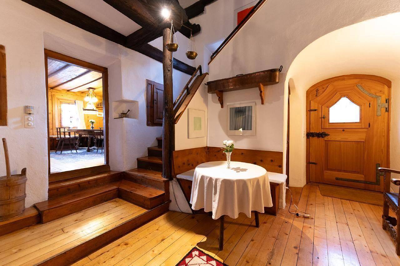 Chesa Sela Historic Engadine house (1641) in Silvaplana, Oberengadin