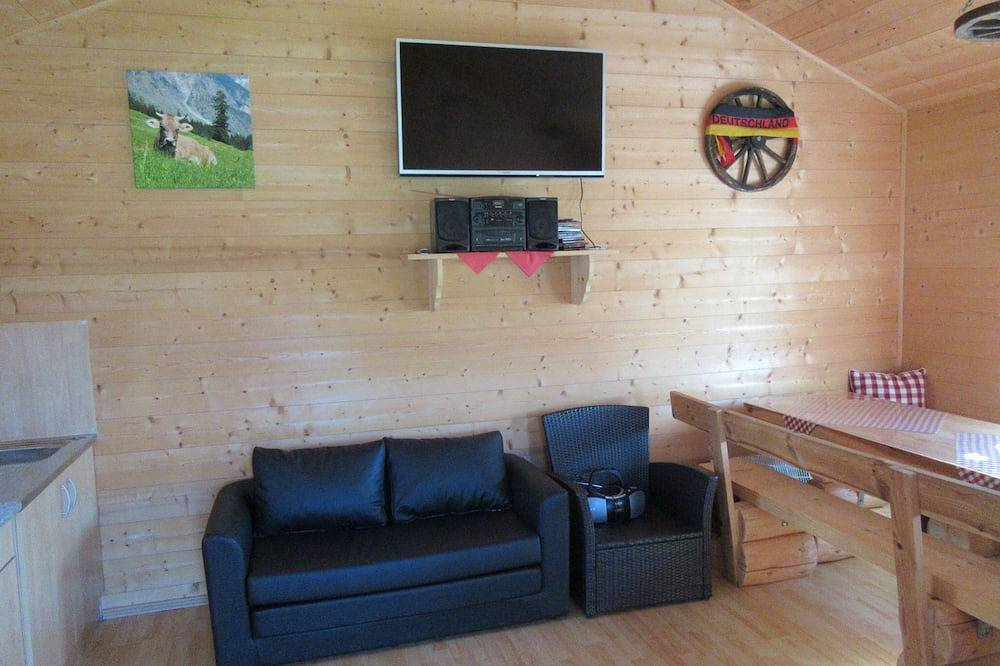 Ganze Wohnung, Ferienwohnung Abendsonne bis 5 Personen, Balkon, 51 qm in Taching am See, Rupertiwinkel