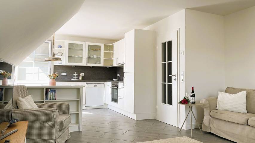 Ferienwohnung für 2 Personen, mit Balkon und Sauna sowie Garten, kinderfreundlich auf Föhr