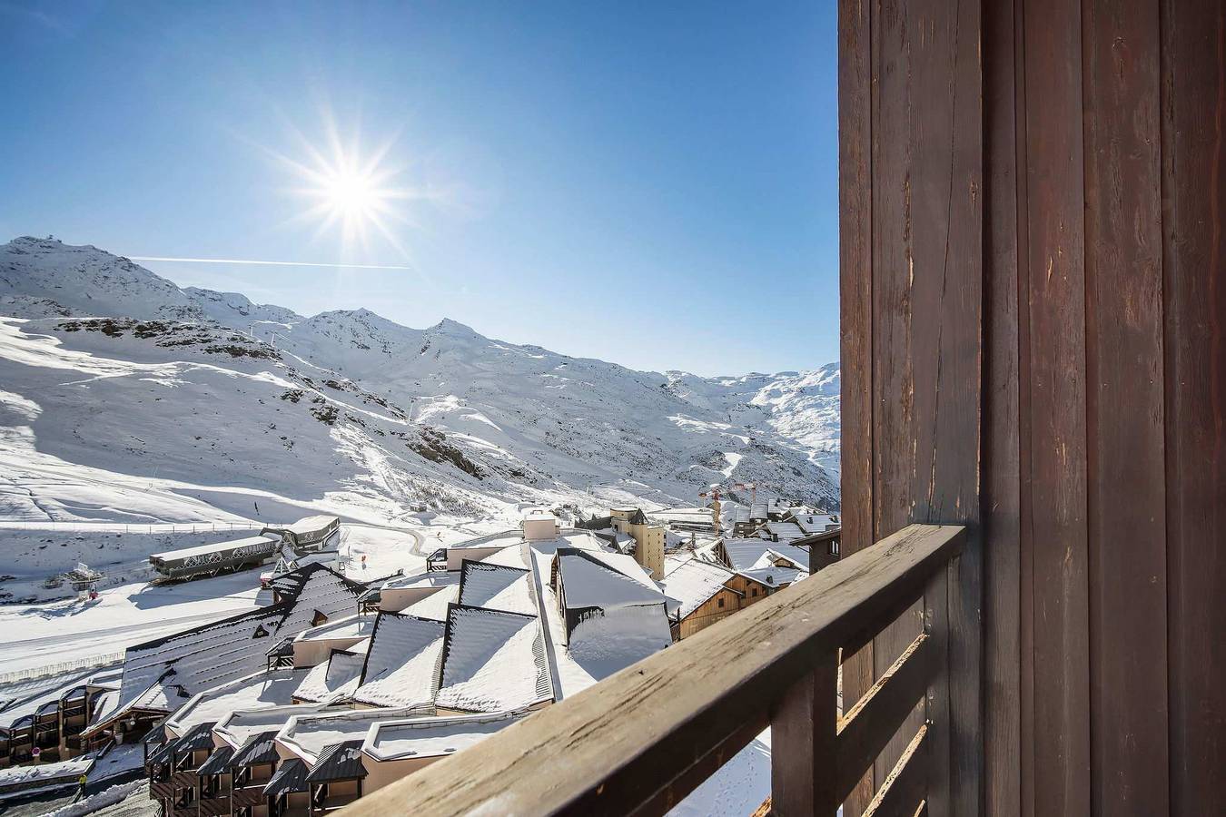Appartement entier, Appartement de vacances pour 8 personnes avec balcon/terrasse in Val Thorens, Les Trois Vallées