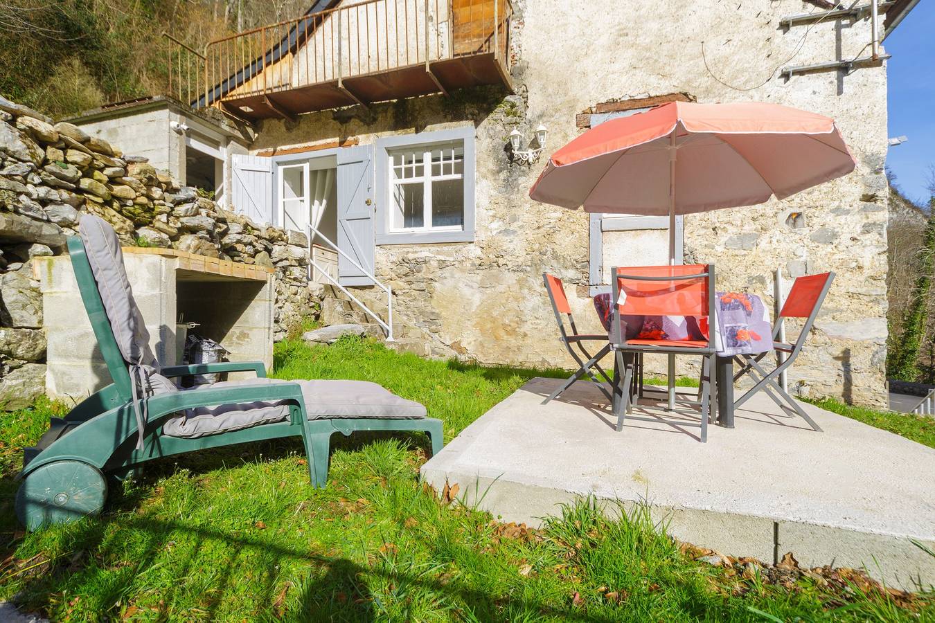 Ganze Wohnung, Ferienwohnung für 5 Personen mit Garten in Laruns, Béarn