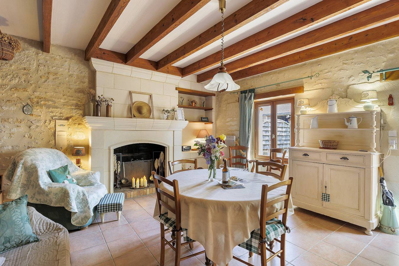 Ferienhaus „La Ferme Du Bellay - Côté Cour“ mit privater Terrasse, Wlan und Klimaanlage in Montreuil-Bellay, Loire-Tal
