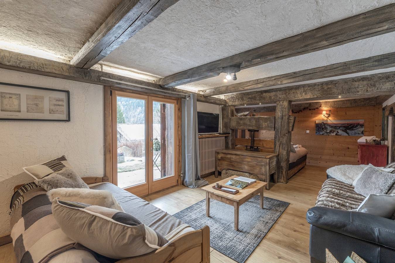 Apartamento entero, Apartamento en Chalet Auténtico con Vista a la Montaña, Piscina y Wi-Fi in Les Contamines-Montjoie, Pays du Mont-Blanc