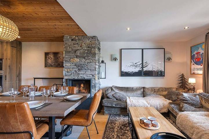 Appartement de vacances pour 8 personnes, avec Balcon ainsi que Jacuzzi et Sauna à Les Saisies