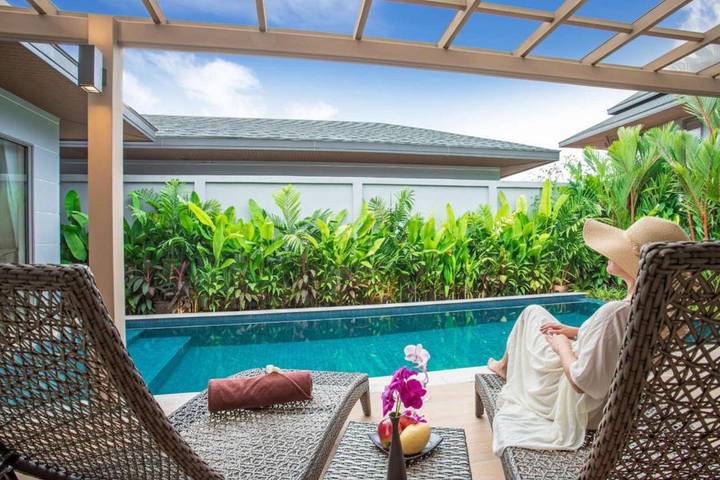 Villa för 4 Personer, med pool och terass i Kamala