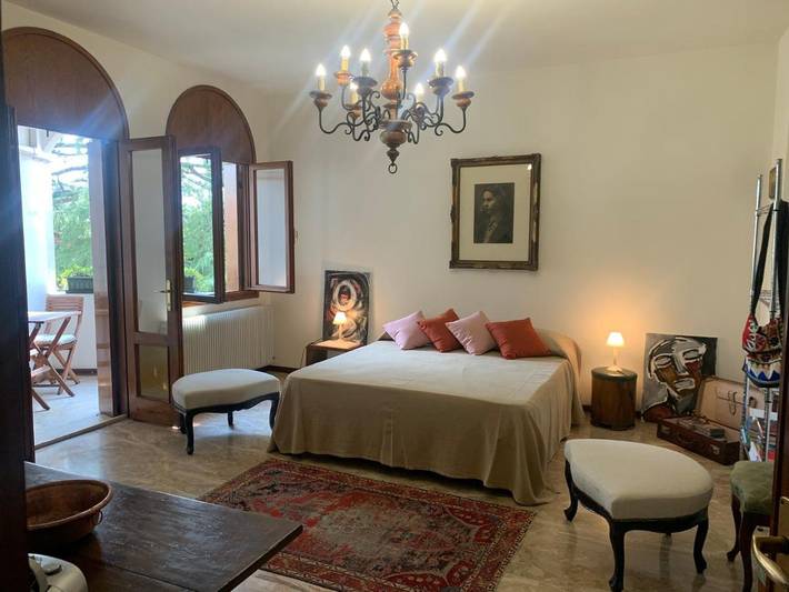 Appartement de vacances pour 2 personnes, avec Balcon et Terrasse ainsi que Jardin et Vue dans Vallà di Riese Pio X