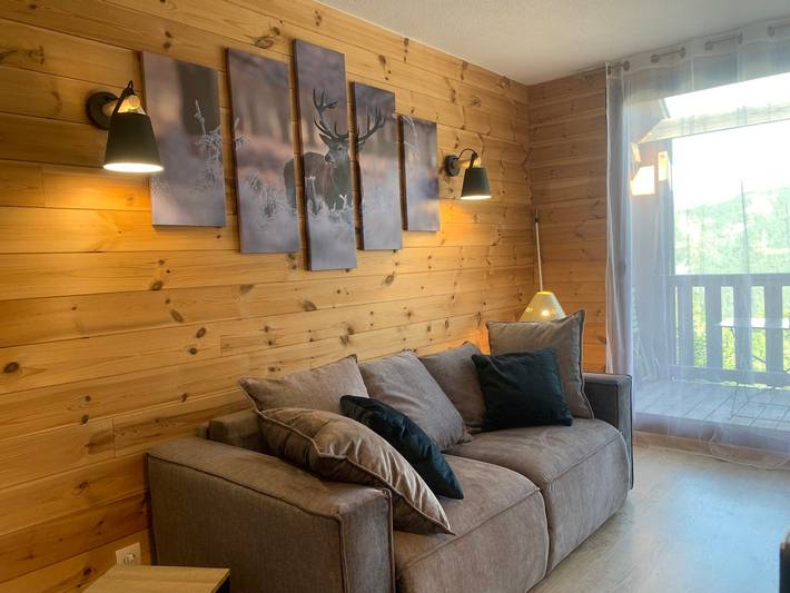 Gîte pour 4 personnes, avec Balcon dans Pra-Loup (station de ski)