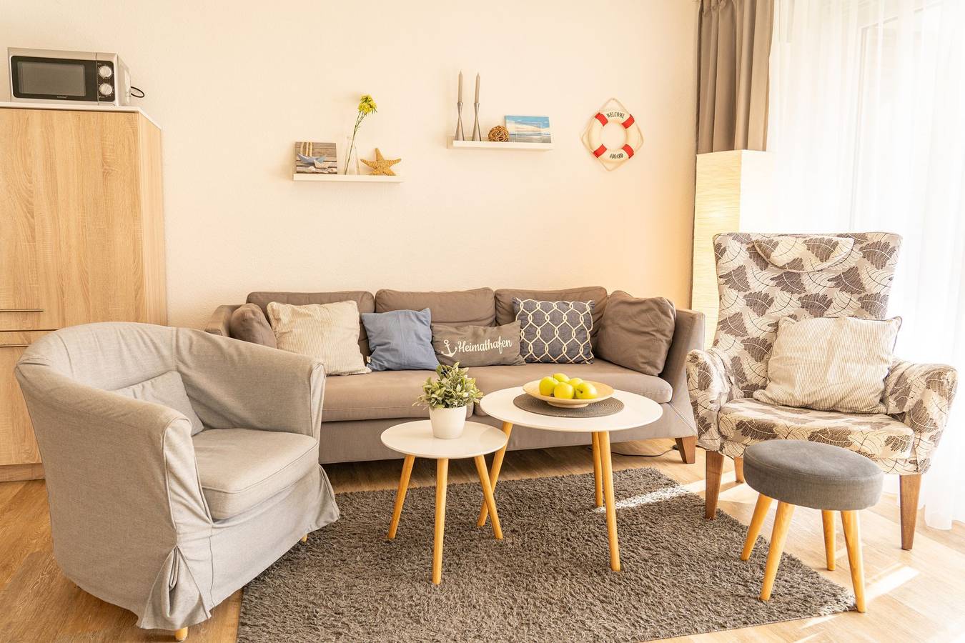 Ganze Ferienwohnung, Haus Tina - Wohnung Deichglück - Fewo - 3-Raum - Deichglück 237/001 in Büsum, Dithmarschen