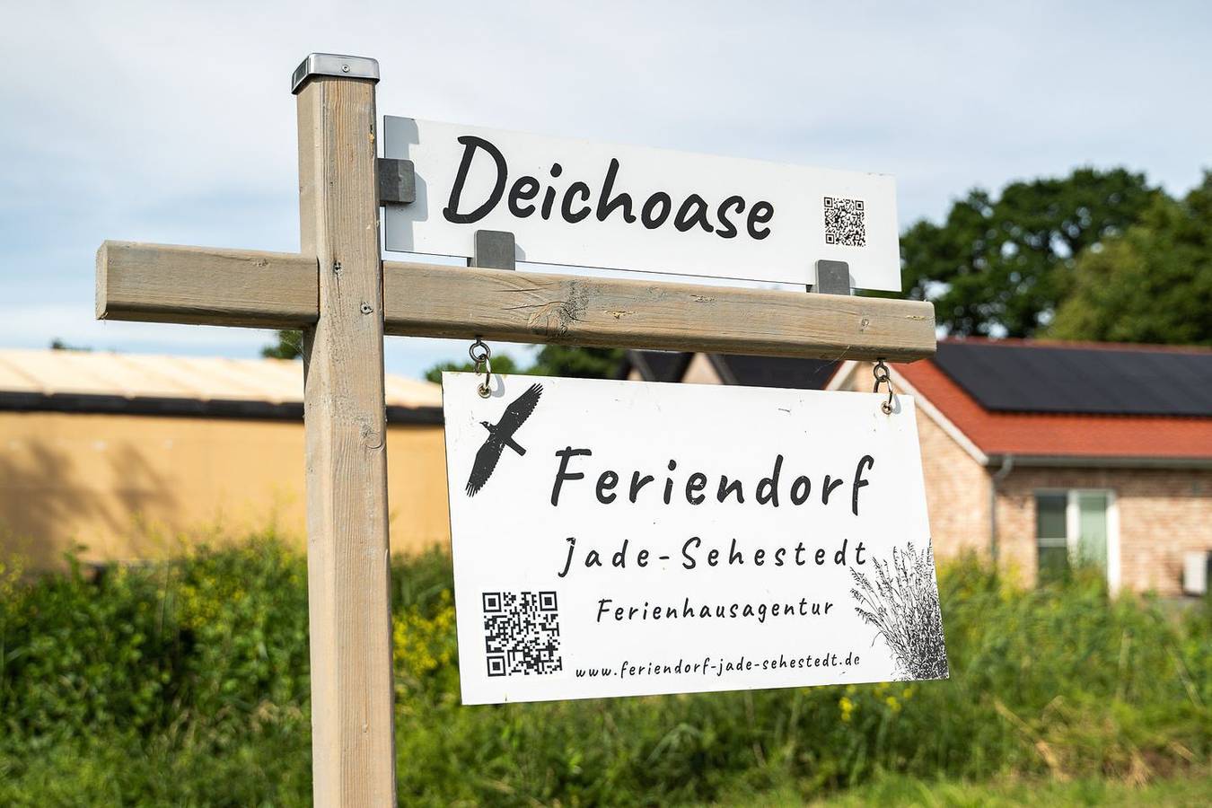 Haus Deichoase mit Garten, überdachter Terrasse und Infrarotsauna an der Küste in Sehestedt (Jade), Jade