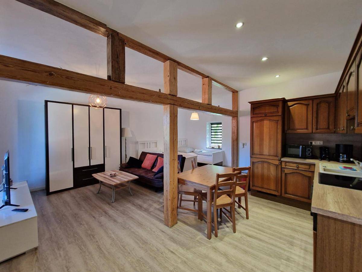 Ganze Wohnung, Apartment auf dem Hof einer historischen Mühle in Hatzfeld, Waldecker Land