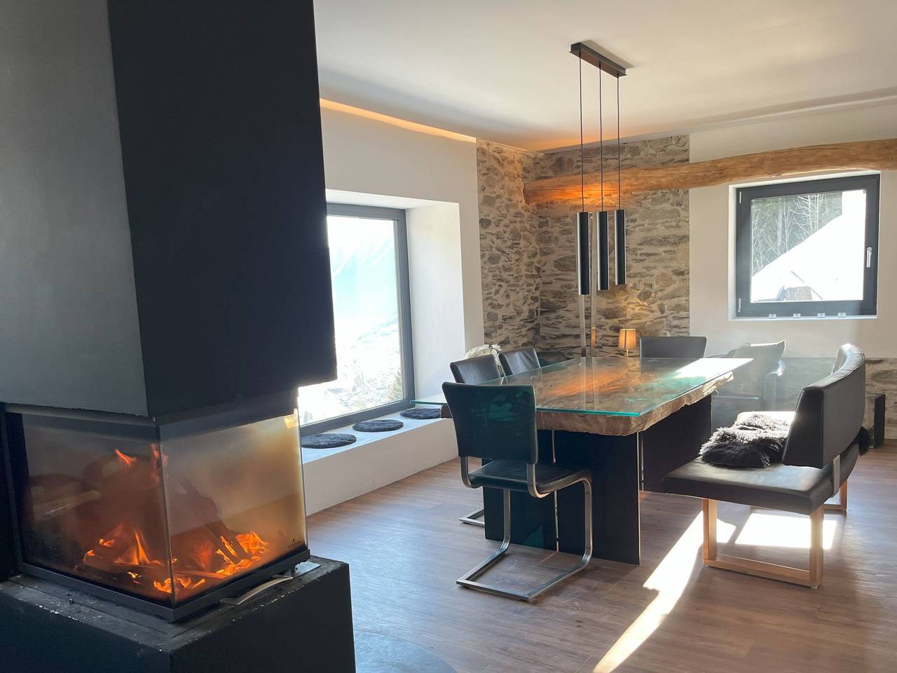 The View in Poschiavo, Bernina-Alpen