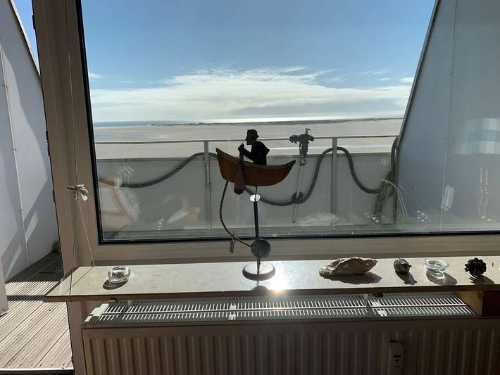 Ganze Wohnung, Ferienwohnung in direkter Strandlage, Balkon und Meerblick in Nordfriesische Inseln (Schleswig-Holstein) (Schleswig-Holstein), Wittdün