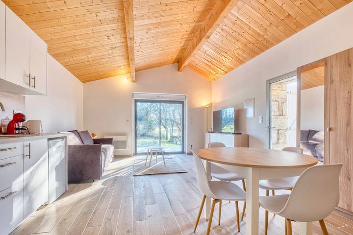 Studio pour 2 personnes, avec Jardin