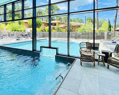 Studio für 2 Personen, mit Sauna und Pool sowie Terrasse, mit Haustier in Lège-Cap-Ferret - 4