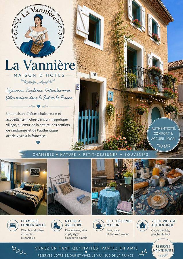 Gîte pour 2 personnes, avec terrasse à Le Poujol-sur-Orb