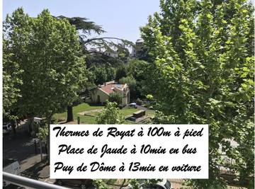 Gîte pour 4 personnes, avec vue et balcon à Chamalières