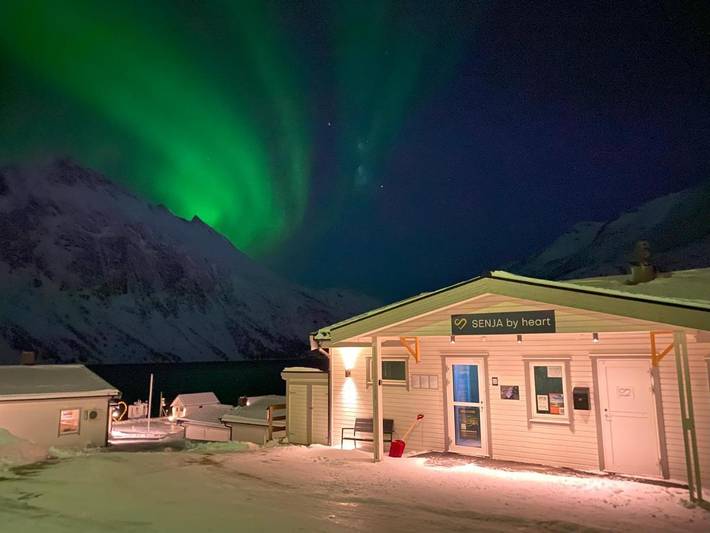 Camping for 4 personer, med Jacuzzi og Sauna i tillegg til Utsikt i Senja