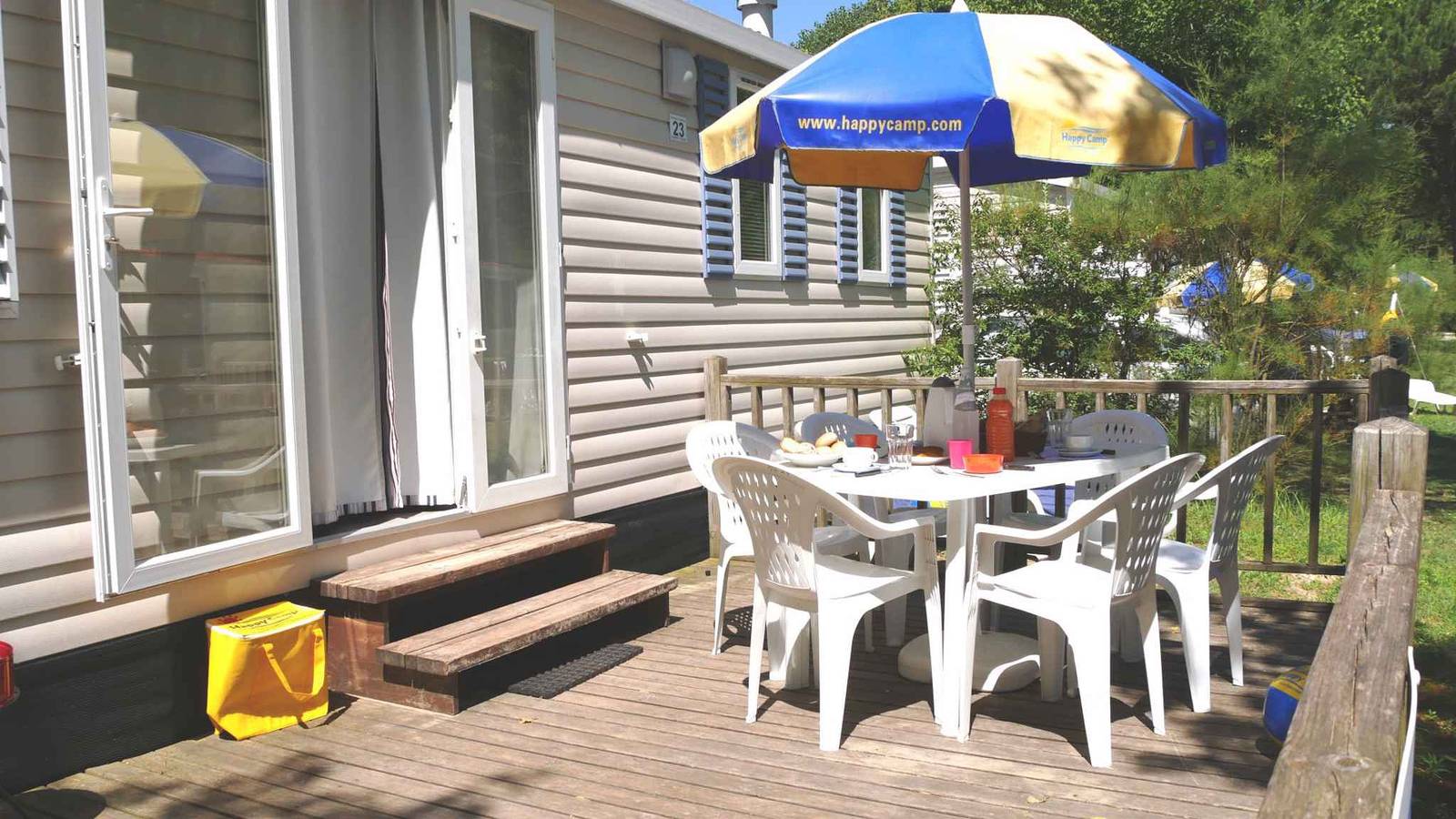Mobilehome mit Klimaanlage, Terrasse und Pool  in Balatonfüred, Balatonfüredi járás