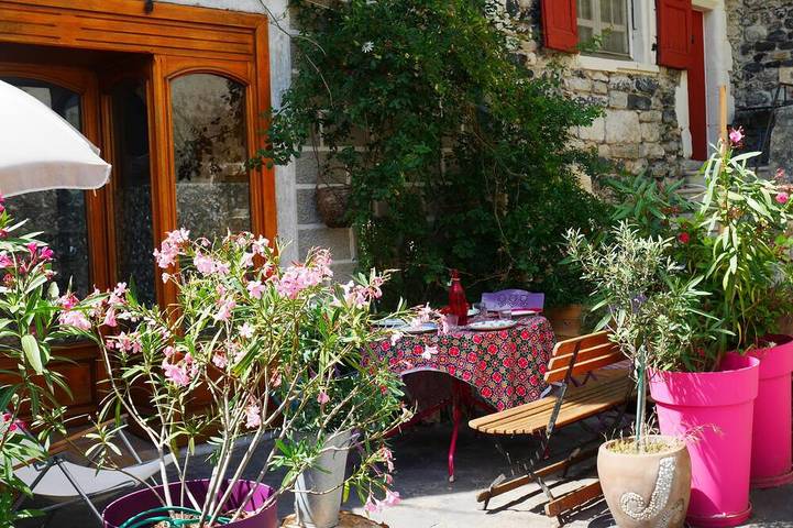Maison de vacances pour 6 personnes, avec terrasse et piscine