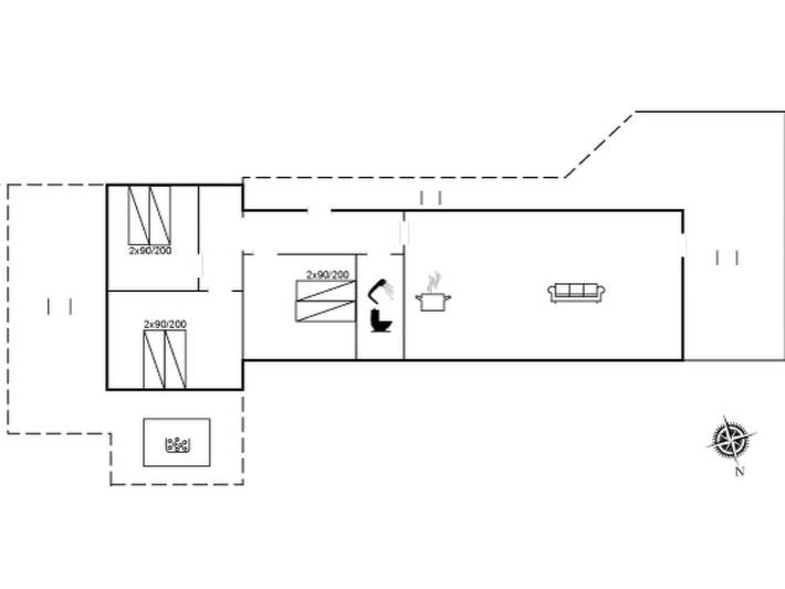 Ferienhaus für 6 Personen, mit Terrasse in Vejers Strand