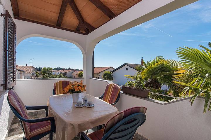Apartament wakacyjny dla 2 osób, z Balkon/ taras w Novigrad
