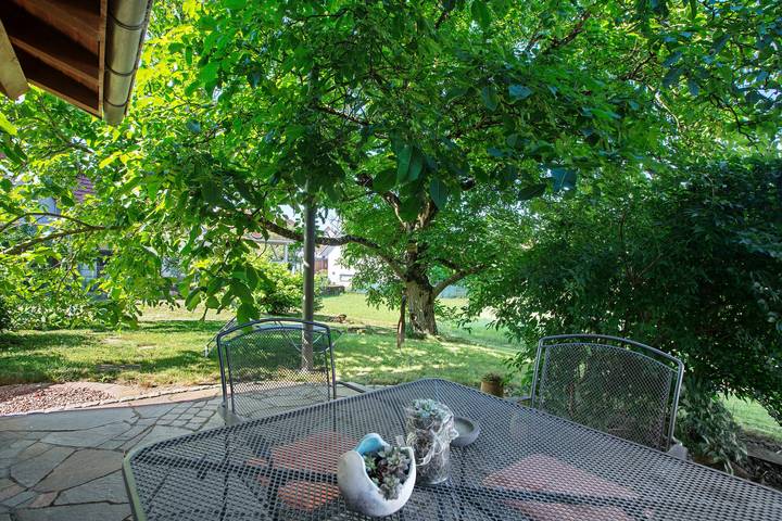 Ganze Wohnung, Ferienwohnung 'Nussbäumle' mit Privatterrasse, Gemeinschaftsgarten und Wi-Fi in Rheinfelden (Baden), Südschwarzwald