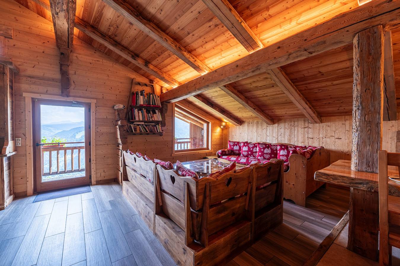 Appartement entier, Appartement 'Gite Les Clapières - Grande Partie' avec vue sur les montagnes in La Giettaz, Région d'Albertville