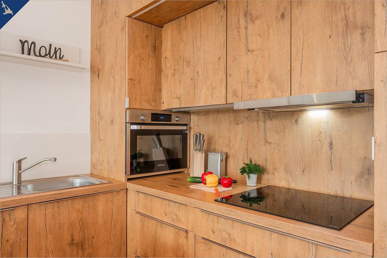 Ganze Wohnung, Ruhige Ferienwohnung am Stettiner Haff mit Blick aufs Stettiner Haff & großem Garten in Zirchow, Usedom