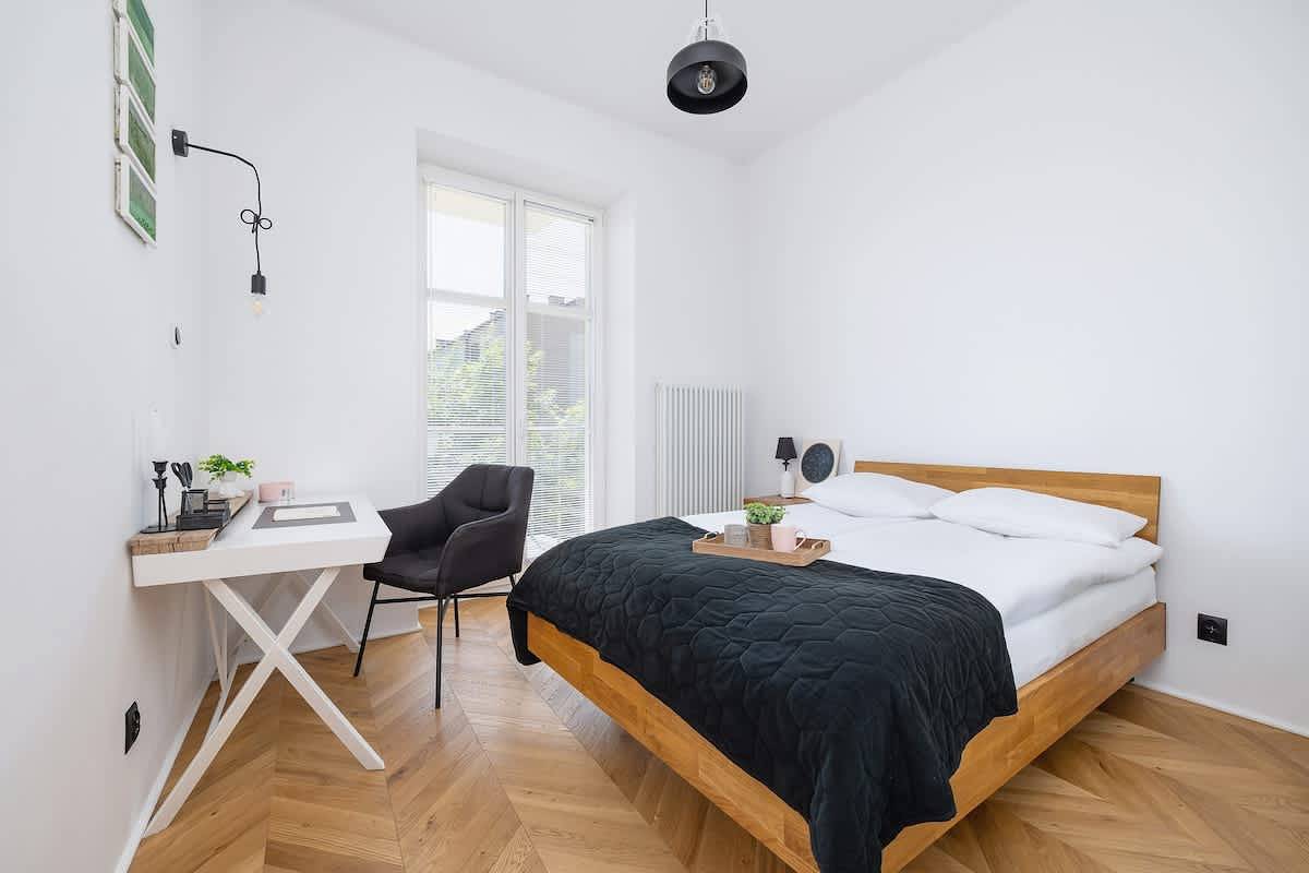 Cały apartament, Compact Apartment with Balcony | Close to Convention Center in Dębniki, Kraków