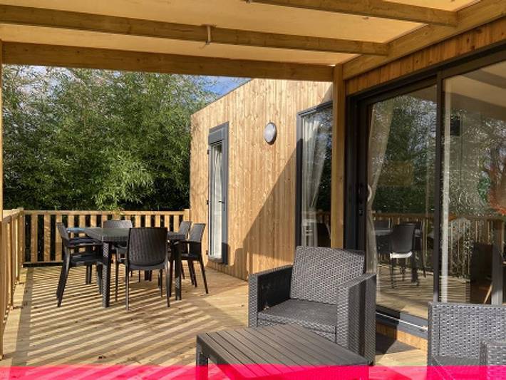 Camping Domaine de l'Orangerie de Lanniron - Mobilheim 6 personen - Sunêlia Luxe Golf 6 Pers. 3 Schlafz. in Quimper, Quimper und Umgebung