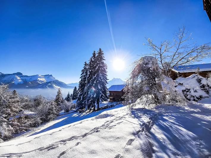 Gîte pour 8 personnes, avec Balcon et Terrasse dans Chesières