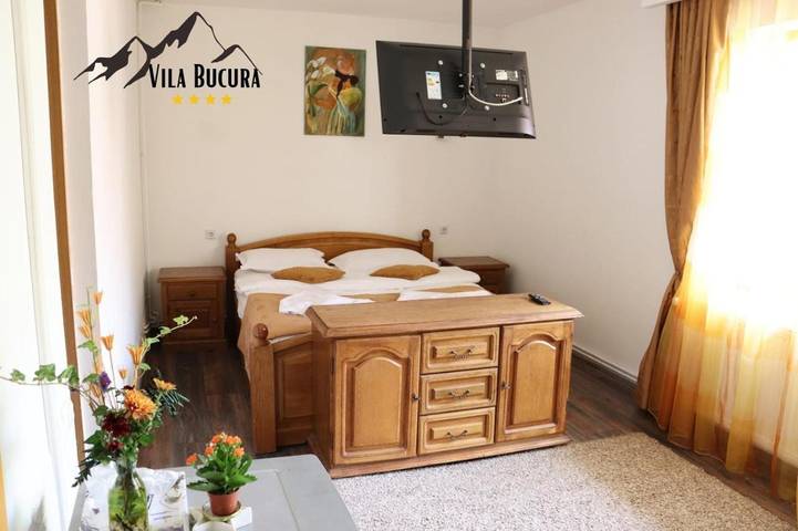 Gîte pour 3 personnes, avec jardin ainsi que balcon et vue à Sinaia
