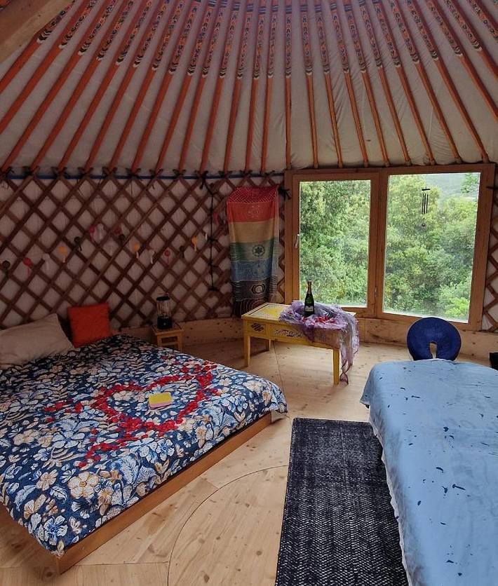 Tente pour 5 personnes, avec jardin et vue dans la Creuse - 3