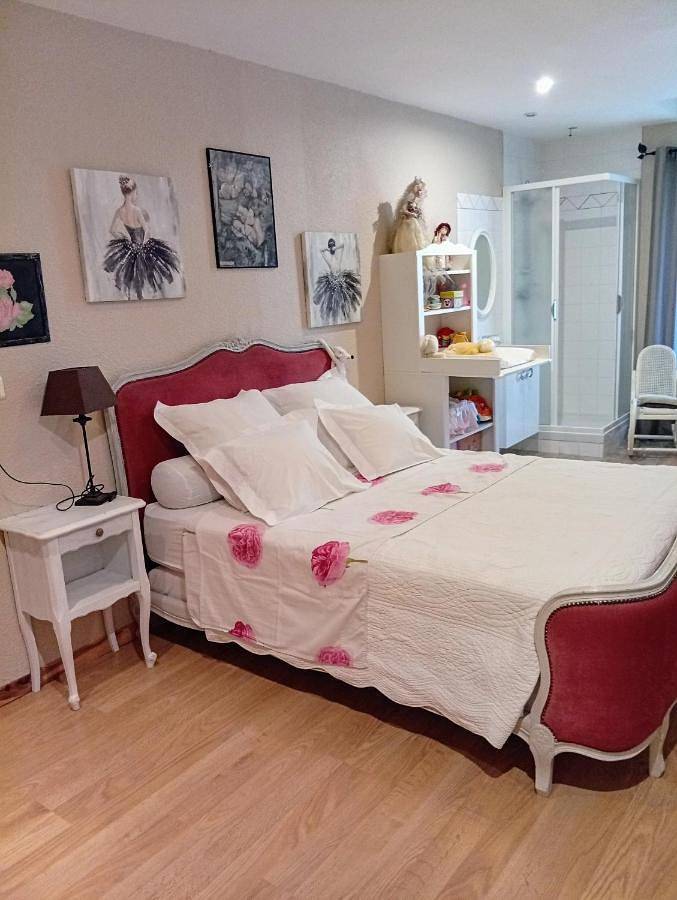 Chambre d’hôte pour 3 personnes, avec Terrasse ainsi que Jardin et Piscine