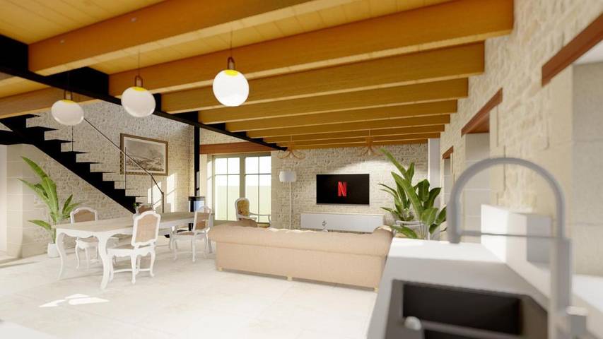 Location de vacances pour 6 personnes, avec piscine et jardin à Champagnolles - 3