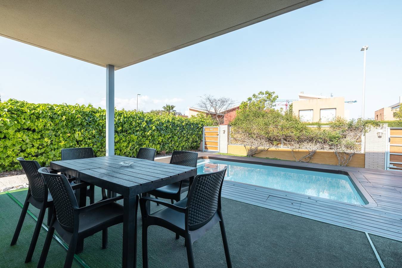 Casa de vacaciones 'Vidalet Solo Familias' con piscina privada, Wi-Fi y aire acondicionado in Vilafortuny, Cambrils