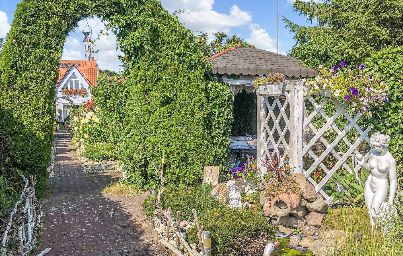 Ferienhaus für 6 Personen mit Seeblick in Nowe Warpno, Stettiner Haff