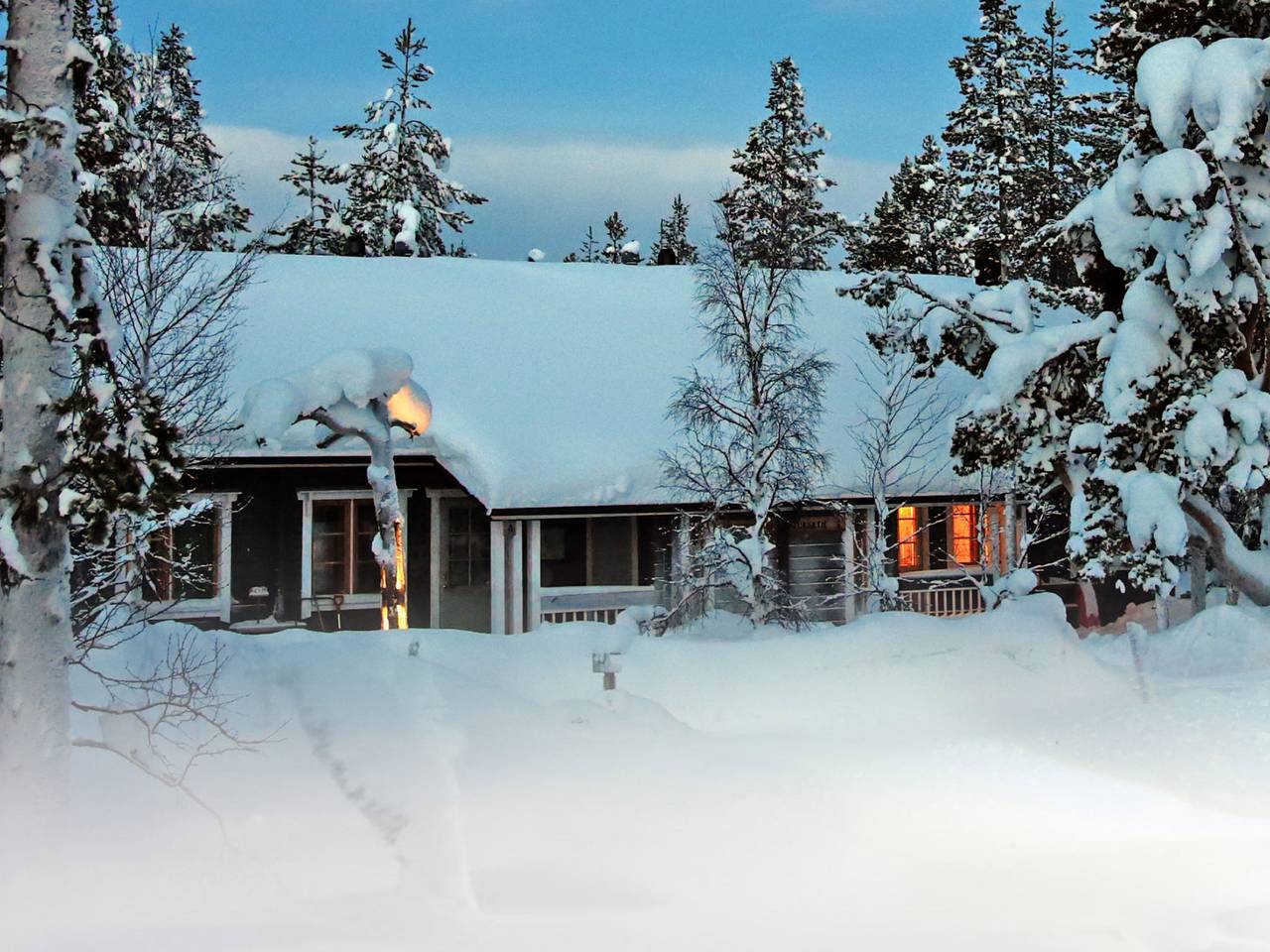 Tunturituuli a in Saariselkä, Lappland