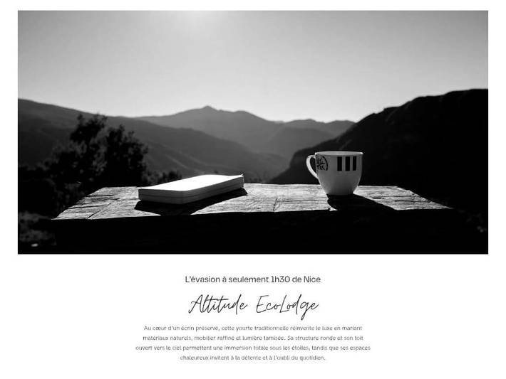 Tente pour 4 personnes, avec vue ainsi que jardin et sauna dans les Alpes maritimes - 3