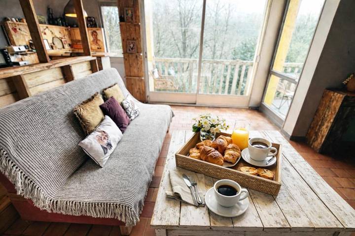 Maison de vacances pour 4 personnes, avec balcon et vue